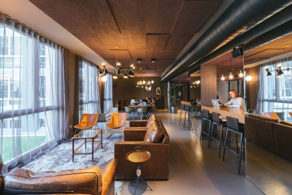 Urban co-working space in Perth with electrical services to improve the ambiance in the space